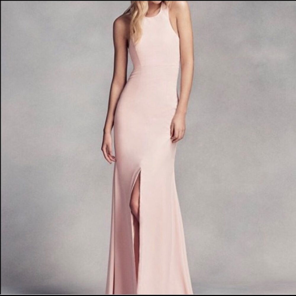 Vera Wang backless bridesmaids dress